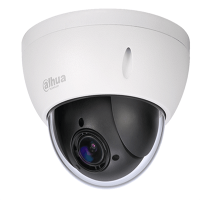 DAHUA SD22204IGC - Camara mini PTZ de 2 MP HDCVI / 4X Zoom optico / WDR Real 120 dB / Interior / Exterior IP66 / IK10 / HLC / 3DNR / 300 PRESETS