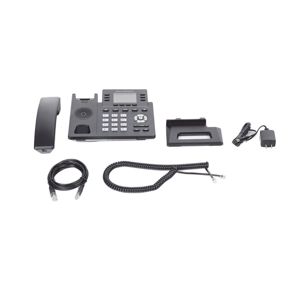 Modelo: GRP-2613 Teléfono IP Grado Operador, 3 líneas SIP con 6 cuentas, puertos Gigabit,PoE, pantalla a color 2.4″, codec Opus, IPV4/IPV6 con gestión en la nube GDMS
