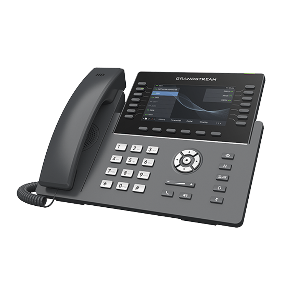 Modelo: GRP2650 Teléfono IP Wi-Fi, Grado Operador, 14 líneas SIP con 6 cuentas, pantalla LCD 5″, puertos Gigabit, Bluetooth, PoE, codec Opus, IPV4/IPV6 con gestión en la nube GDMS