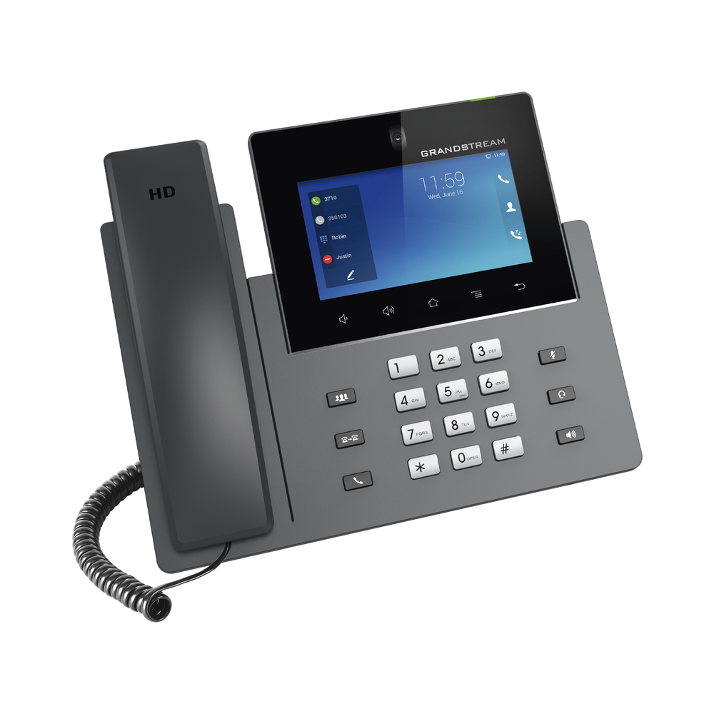 Modelo: GXV-3350 Videoteléfono IP pantalla táctil con android de 16 líneas, doble puerto Gigabit, PoE/PoE+