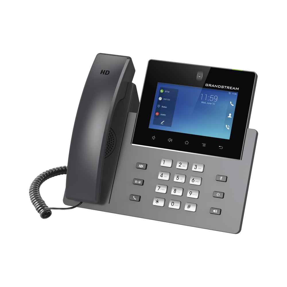 Modelo: GXV-3350 Videoteléfono IP pantalla táctil con android de 16 líneas, doble puerto Gigabit, PoE/PoE+