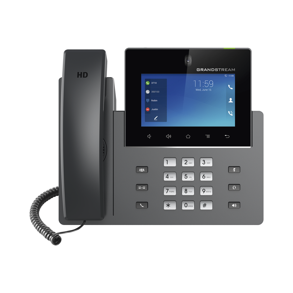 Modelo: GXV-3350 Videoteléfono IP pantalla táctil con android de 16 líneas, doble puerto Gigabit, PoE/PoE+